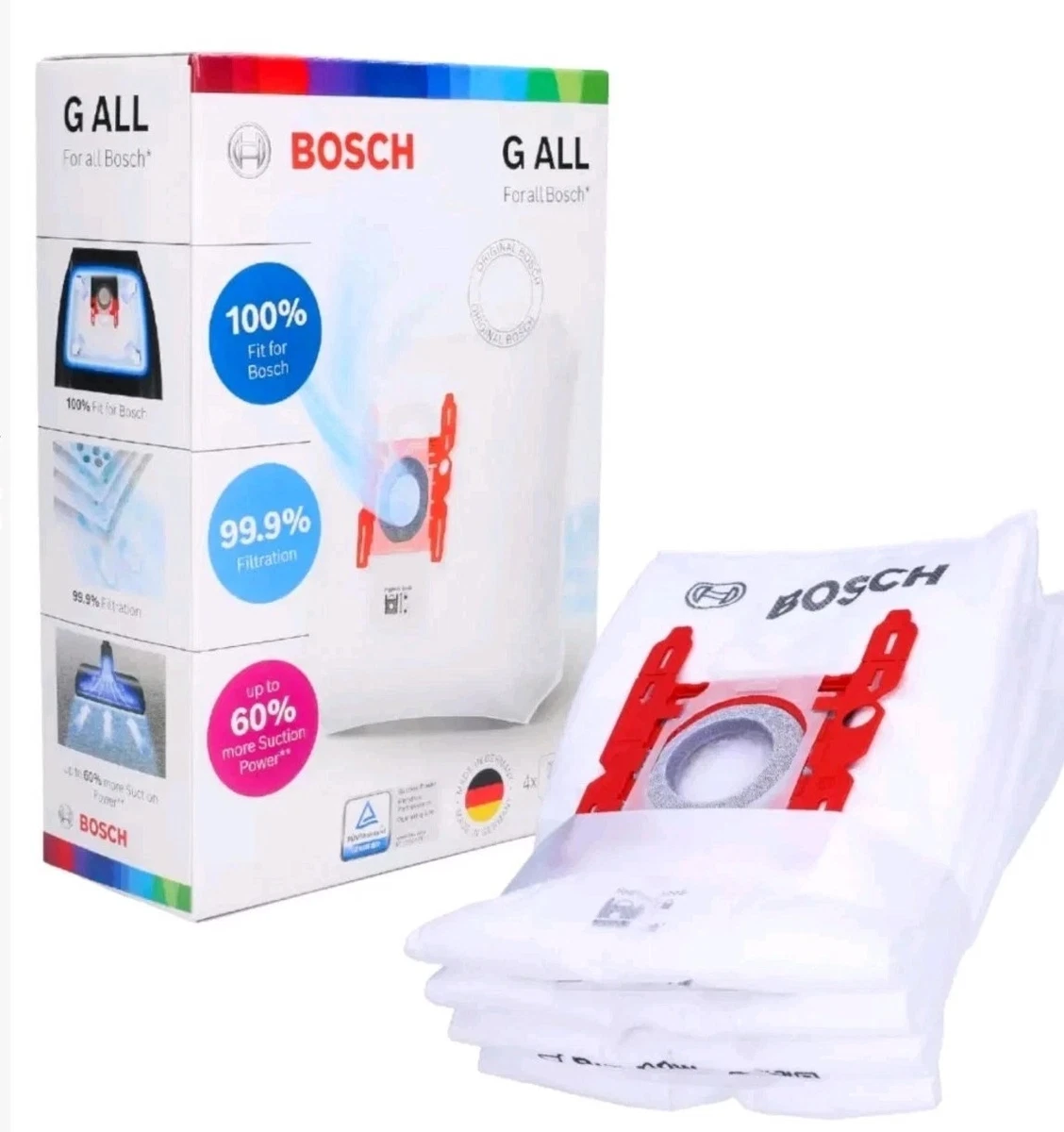 20 Sacchetti per Aspirapolvere + 2 Filtri per Bosch PRO PARQUET 1800W - BSA2822/05