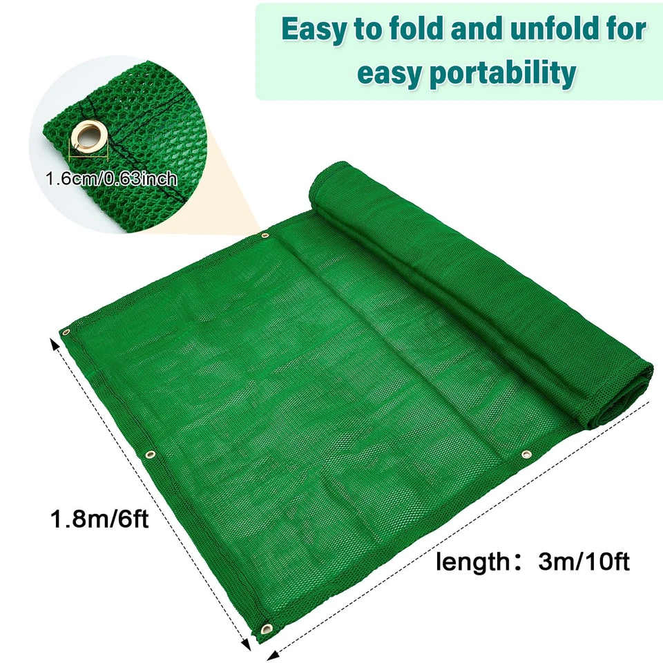 Archery Backstop - Heavy Duty Archery Net (Green, 6 x 10 ft) - Image 2 of 4