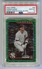 AARON JUDGE 2024 Topps Series 1 #99 GREEN CRACKLE FOIL BOARD 222/499 PSA 10