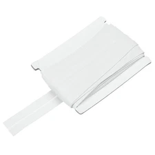 3/4 Inch Single Fold Bias Tape Cotton Simple Packaged(White 10 Yards)