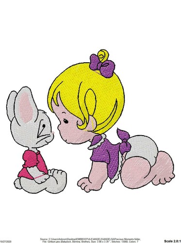 67 PRECIOUS CHILDREN COLLECTION EMBROIDERY MACHINE DESIGNS PES JEF HUS USB - Picture 11 of 11