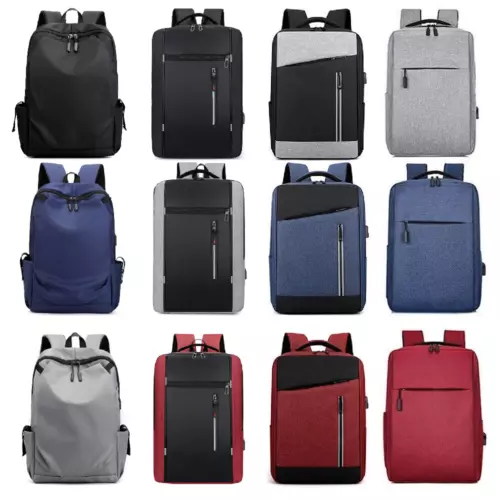 Waterproof Men Women Backpack Bookbag School Travel Laptop Rucksack Zipper Bag