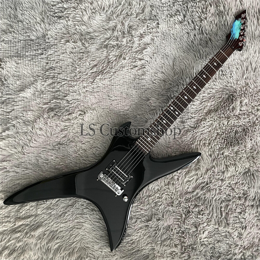 【Taxi】A.D.S.R GILMOUR Silver×Black B.C. Rich Zoltan Bathory Signature ASM Electric Guitar Onyx