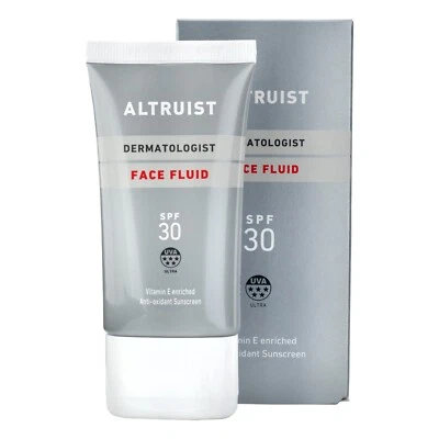 ALTRUIST Sunscreen sun cream Fluid SPF 30 5* Dermatologist UVA face protect