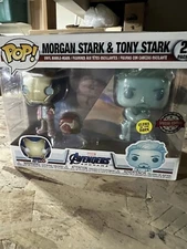 Funko Pop Marvel: Morgan Stark and Tony Stark PIAB Glow in the Dark Exclusive