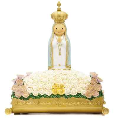 7'' Our Lady of Fatima on Processional Float Little Drops of Water Parade Andor