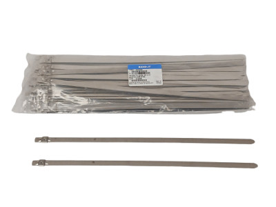 (X100) NEW BAND-IT  TIE-LOK Cable Ties 304SS Stainless Steel Zip Tie  3/8'' x 15''