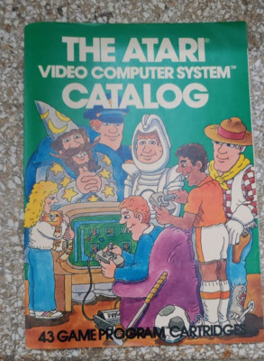 The ATARI Video Computer Catalog Prospekt (48 Seiten, 1981 english) vg condition