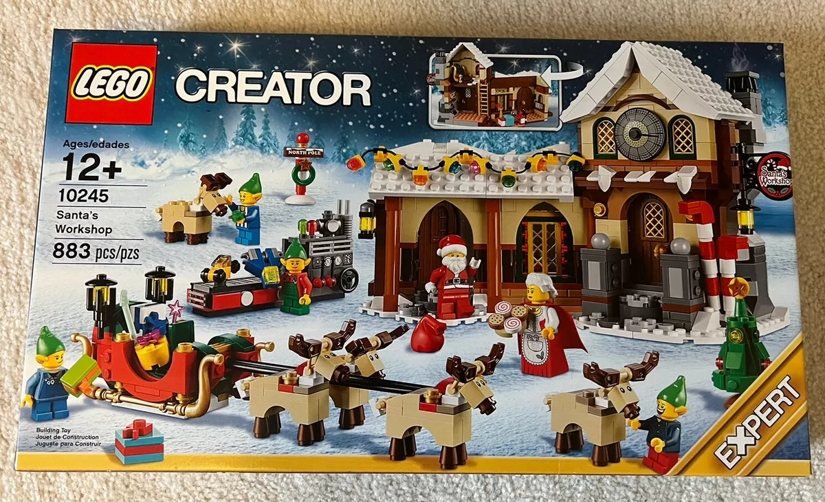 Lego Santa's Workshop 10245 Creator New Factory Sealed Box-Retired 883 Pcs