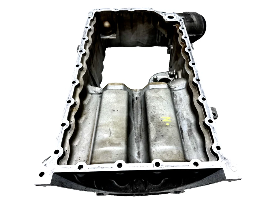 2007-2010 PORSCHE CAYENNE TWIN TURBO 4.8L V8 UPPER ENGINE OIL PAN CRADLE OEM - Image 4 of 4