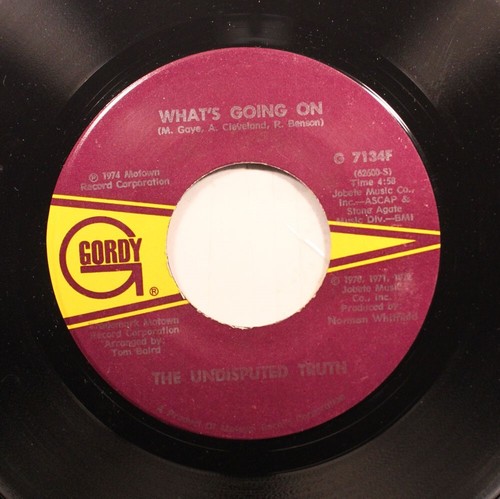 Soul 45 The Undisputed Truth - What'S Going On / Help Yourself On Gordy