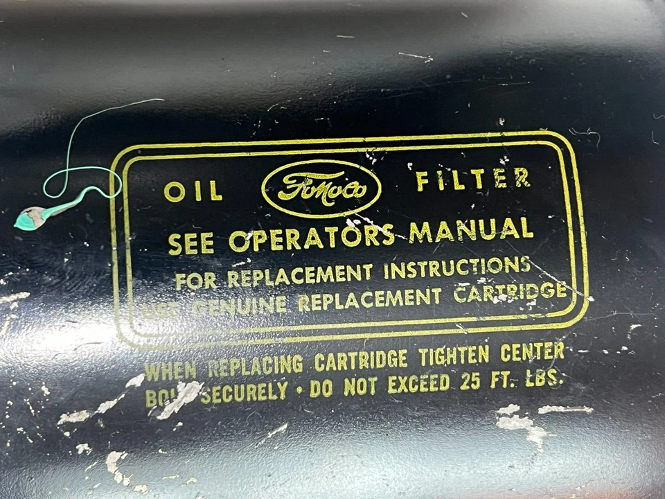 1964 LINCOLN CONTINENTAL MKII 368 OIL FILTER CARTRIDGE HOUSING COVER EAA 6737-B - Image 2 of 4