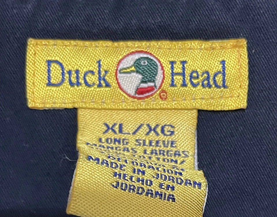 Duck Head Men’s Long Sleeve Shirt Yellow XL - Image 4 of 4