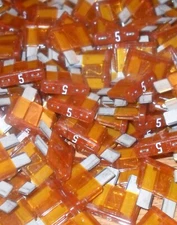5 Amp ATC Blade Fuse Auto Marine - Lots of 5 Each - Bussmann