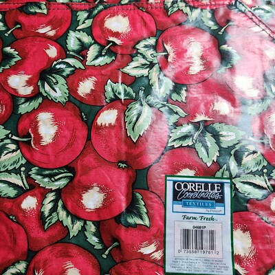 Corelle Coordinates Farm Fresh Apple Pattern Placemats Set Of 4 Vintage NOS