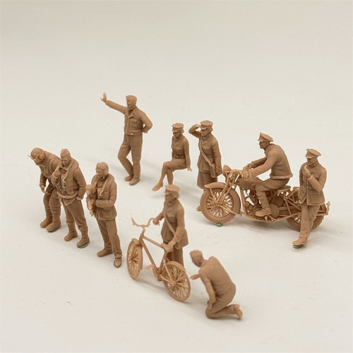 1/72 Scale WW2 British Pilots and Ground Personnel 10 Figure Resin Model - Picture 3 of 5