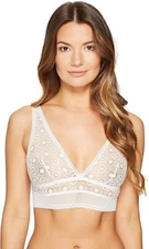 Else 168889 Womens Ivy Deep Decollete Bralette Soft Cup Bra Ivory Size X-Small