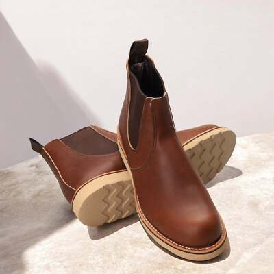 3190] Mens RED WING CLASSIC CHELSEA - AMBER | eBay