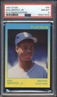 1991 Star Platinum Edition KEN GRIFFEY JR. CAREER STATS #55 PSA 8 MARINERS HOF