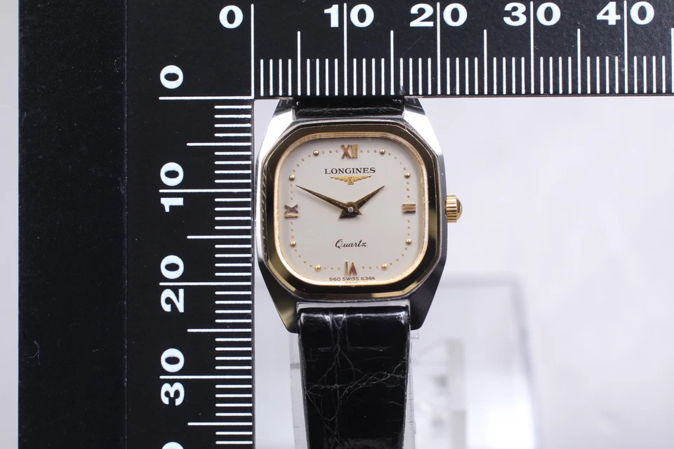 Vintage [Exc+5] Longines XL18 960 6344 White Dial Roman Ladies Qz Watch JAPAN - image 4 of 4