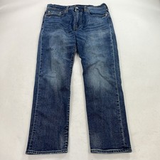 Levis Lot 502 Big E Selvedge Jeans Blue Straight Size 32x30 Premium Denim