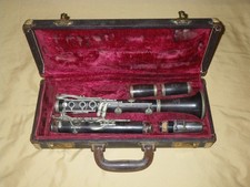 VINTAGE PENZEL MUELLER BRILLIANTE WOOD Bb SOPRANO CLARINET -2 BARRELS -NO CRACKS