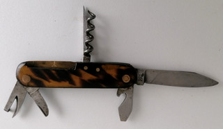 Vintage Taschenmesser Klappmesser Messer Messingnieten 6 Funktionen signiert