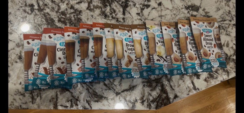 New FoavCity All-in-One Latte & Macchiato Powder Lot Of 13 Single Serving Packs