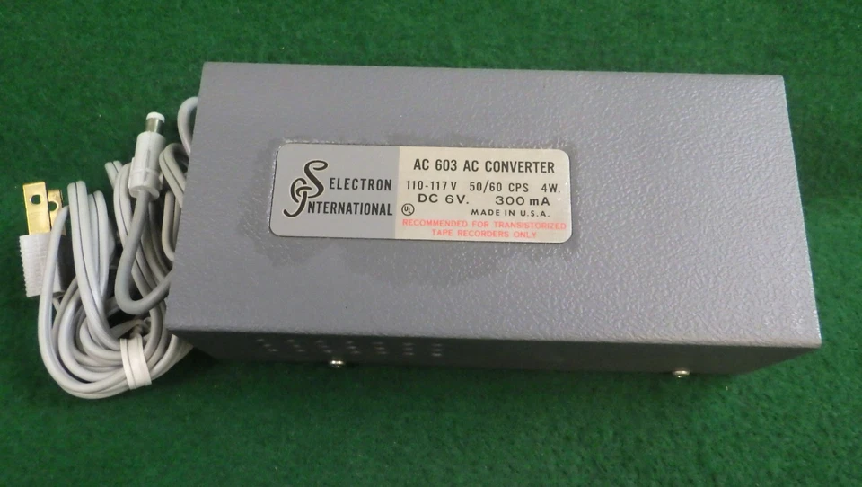 NOS vintage Electronics International 603 AC converter 110VAC to 6VDC - Image 4 of 4