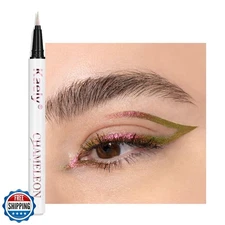 evpct Chameleon Duo Chrome Liquid Eyeliner, Rose Bronzer Flare Glitter Metall