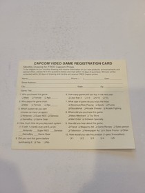 USED AUTHENTIC -) MIGHTY FINAL FIGHT (- REGISTRATION CARD - NES (CAP-NES-US-3)