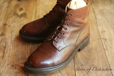 Alfred Sargent hellbraune Leder Derby Stiefel Schuhe Herren UK 10 US 11 EU 44