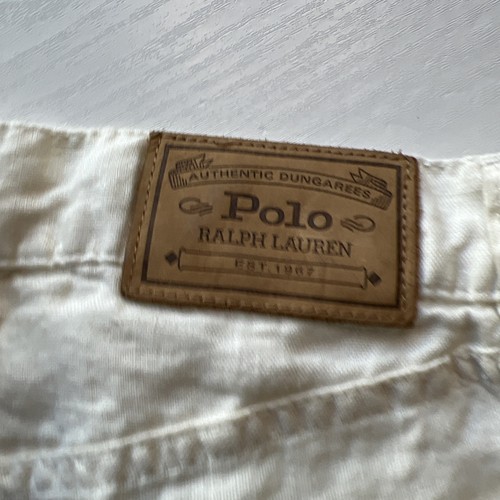 Polo Ralph Lauren Vintage Linen 5 Pocket Pants Mens 38x32 Cream Classic Fit - Picture 16 of 20
