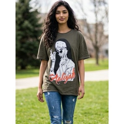 NWOT Aaliyah Unisex Black Graphic  More Than A Woman   Short Sleeve T Shirt- 1XL