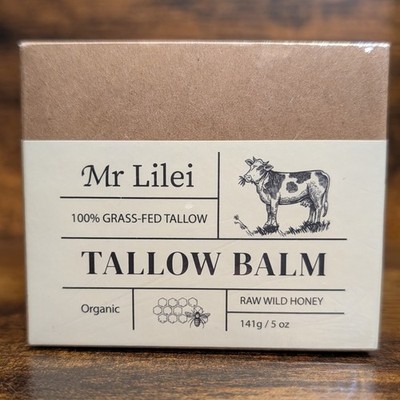 Mr Lilei Tallow Balm LARGE 5oz Jar Exp 07/2028 For Dry Skin Organic
