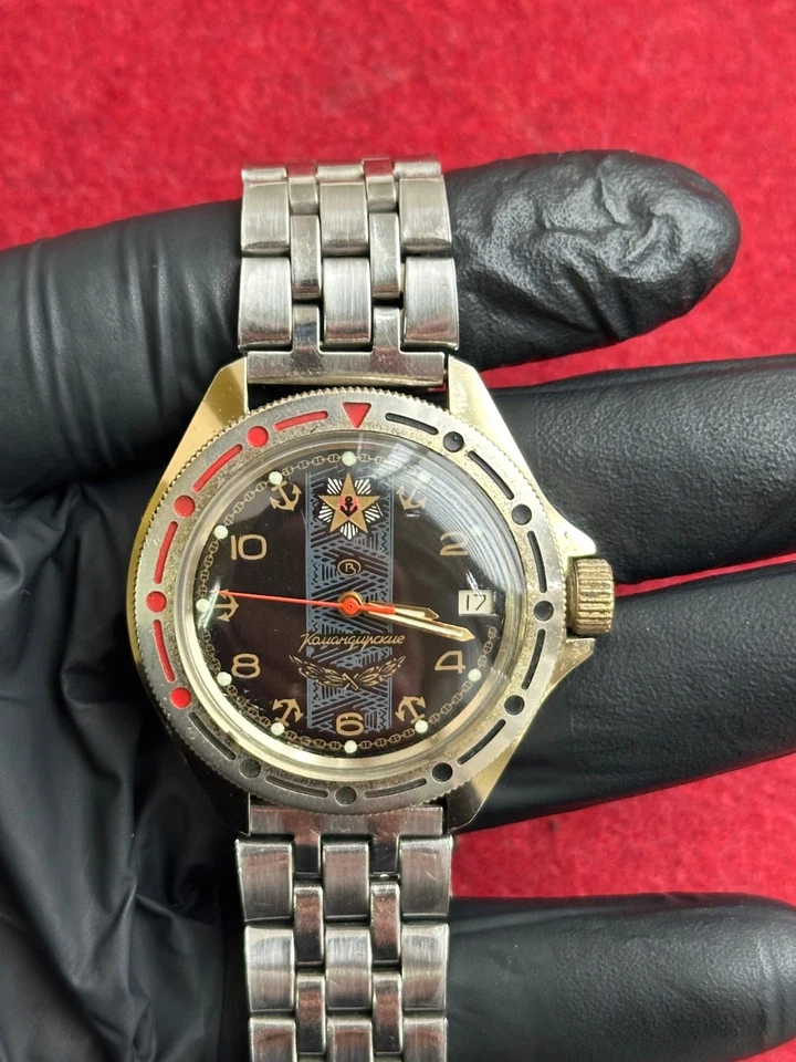 Watch Vostok Komandirskie Wostok Vintage Wristwatch USSR Rare Soviet - Image 2 of 4
