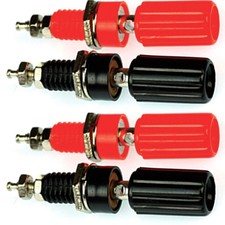 CESS Amplifier Terminal Connector Binding Post Banana Plug 1.8 inches, Red