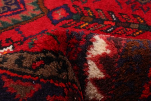 Traditional Vintage Hand-Knotted Carpet 4'2" x 6'8" Wool Area Rug - Picture 7 of 9