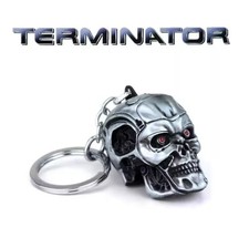 Metal Terminator Skull Head Keyring Premium Quality Heavy Skull Keychain Gift UK