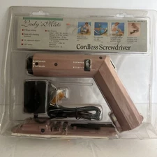 VTG Pink Cordless Screwdriver Lady's Mate 1988 #397018 New