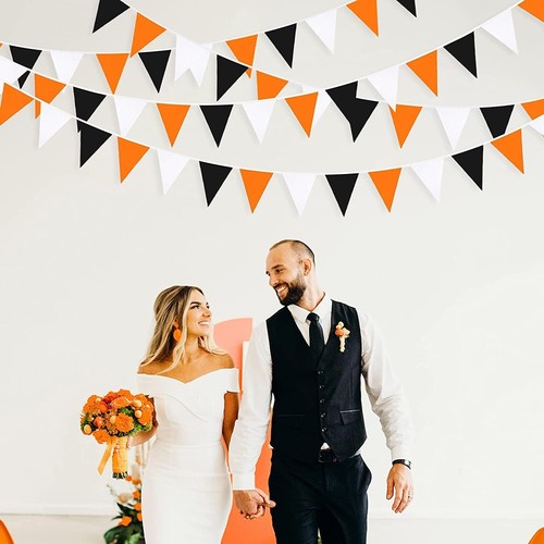 32Ft Orange Black White Graduation Party Decorations 2023 - Picture 5 of 7