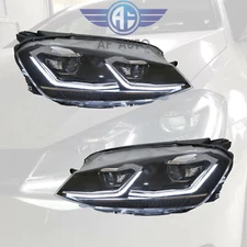 LED Head Lamps w/ Dynamic Indicator Headlight Fits 2013-18 VW Volkswagen Golf 7