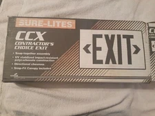 Cooper Lighting SURE-LITES CCX20RWH Polycarbonate Exit SIGN 120V 396830