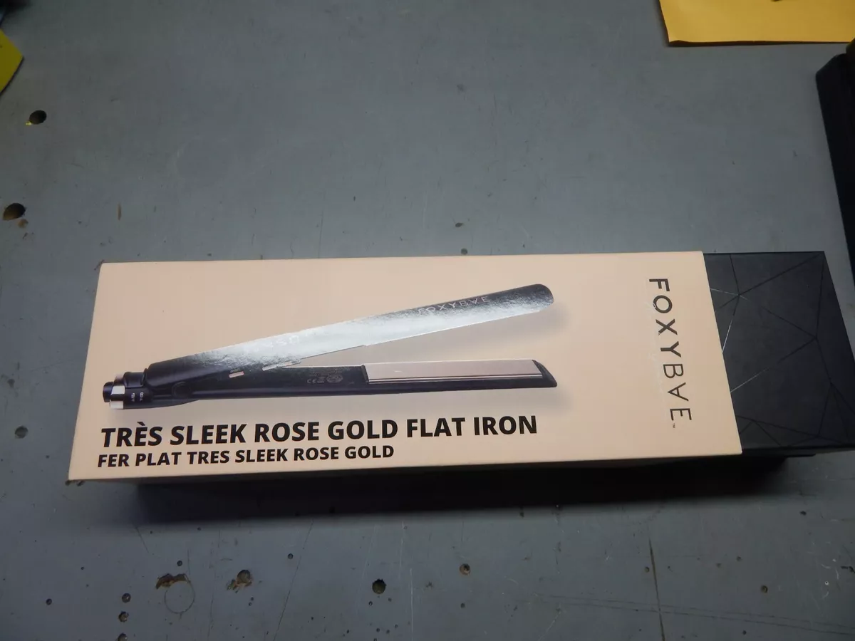 FoxyBae Tres Sleek Rose Gold Titanium Flat Iron NIB eBay