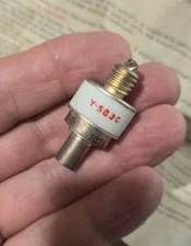 TWO Eimac Y-583C Vacuum Tubes Y583C POWER GRID-RADAR-COMMUNICATIONS MILITARY