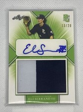 2021 LEAF PERFECT GAME GREEN ELI SERRANO III LOGO RC PATCH AUTO # 13/20