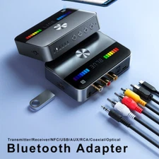 Long Range Bluetooth 5.3 Transmitter Receiver For TV Home Stereo Audio Adapter