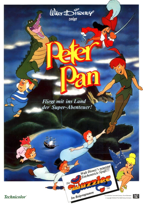 Peter Pan ORIGINAL A1 Kinoplakat Walt Disney / Clyde Geronimi / Wilfred Jackson - Bild 1 von 1