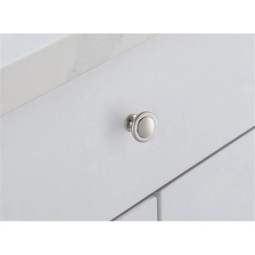 Elegant Decor Logyn 1.3" Zinc Alloy Mushroom Knob Multipack - Nickel (Set of 10) - Picture 2 of 6