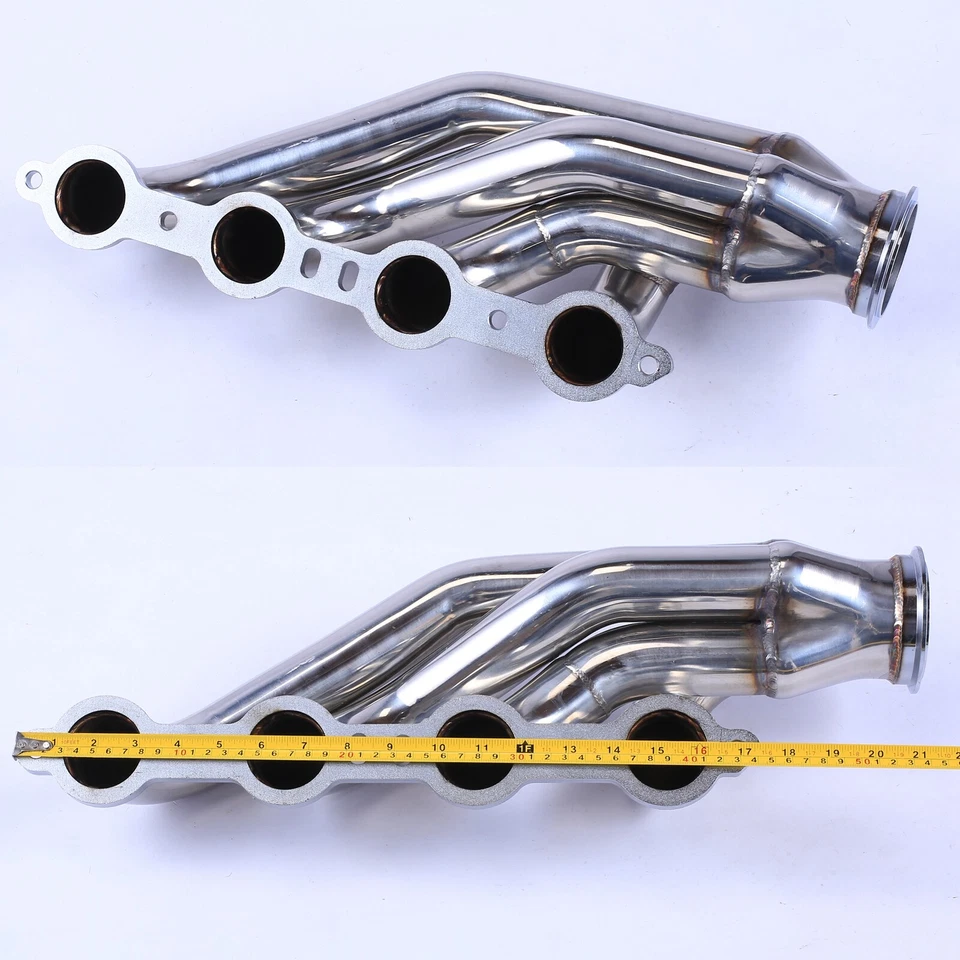 Colector de escape turbo y cabezales aptos para LS1 LS6 LSX GM V8 + codos T3 T4 a banda V de 3,0" Foto 2 de 4